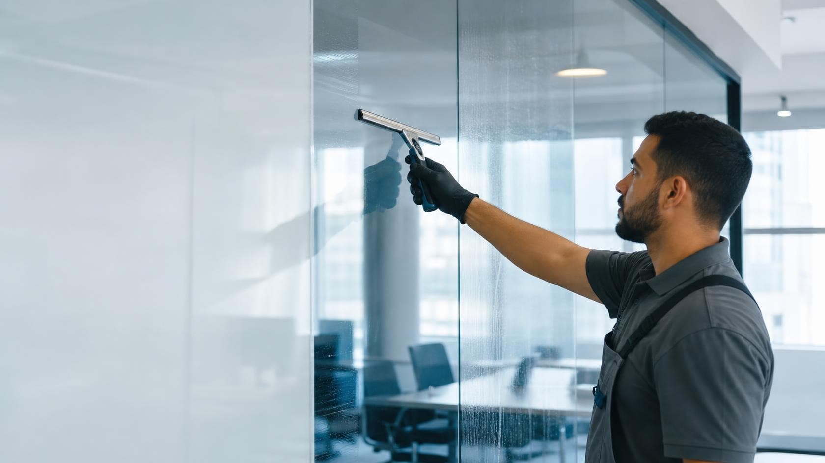 A Magic Hands window cleaning service